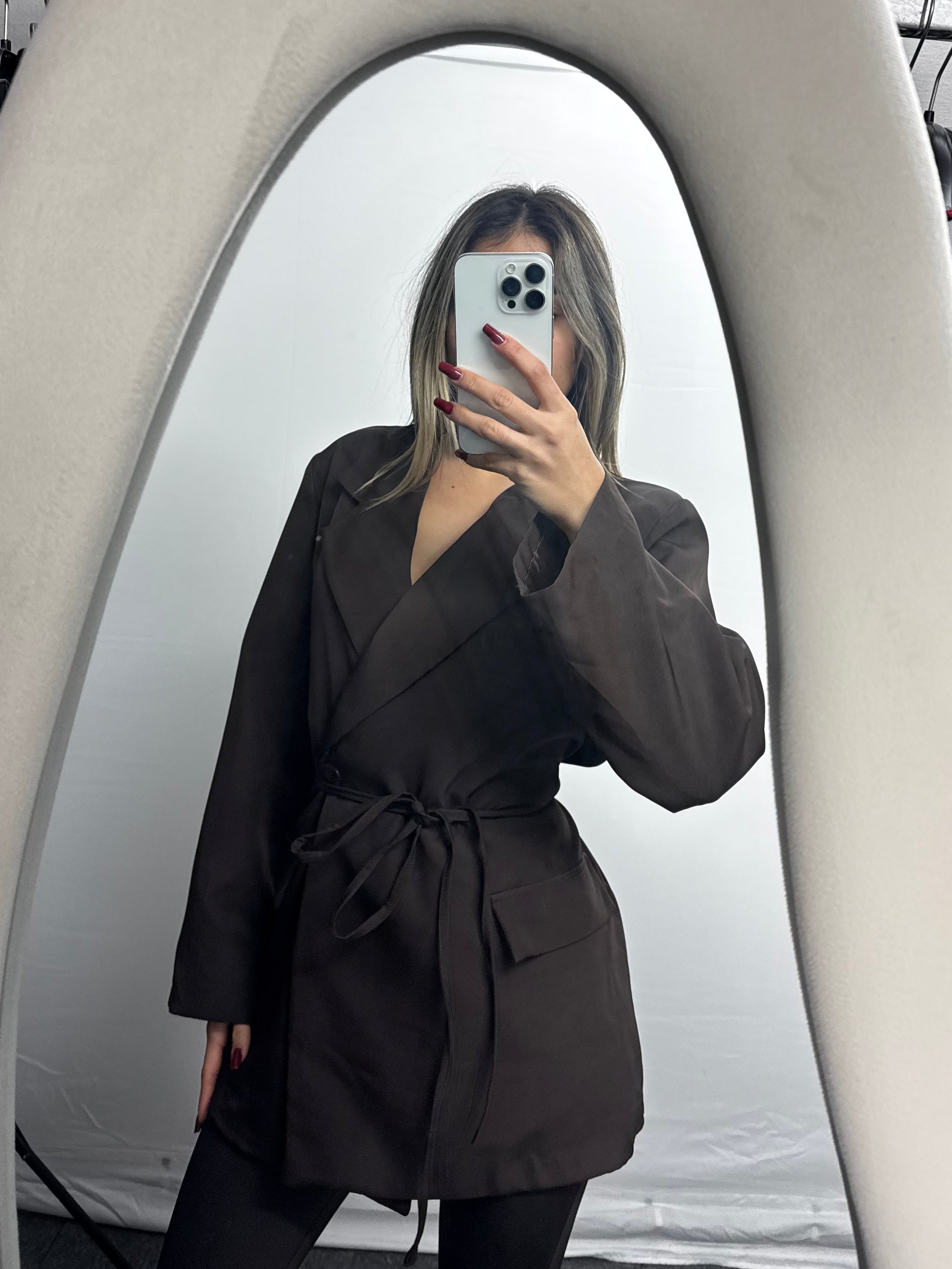 GIACCA DRESS BROWN