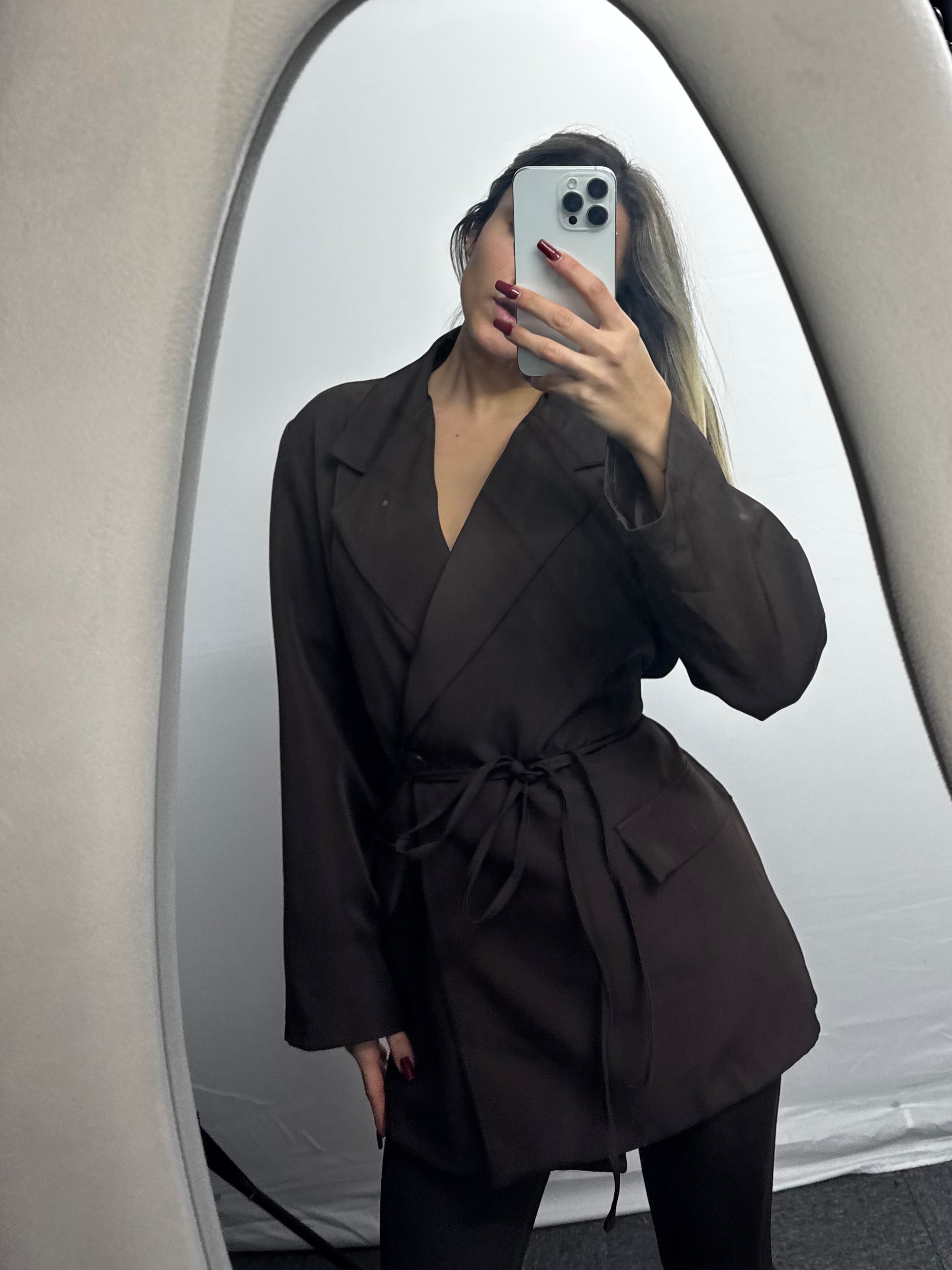 GIACCA DRESS BROWN