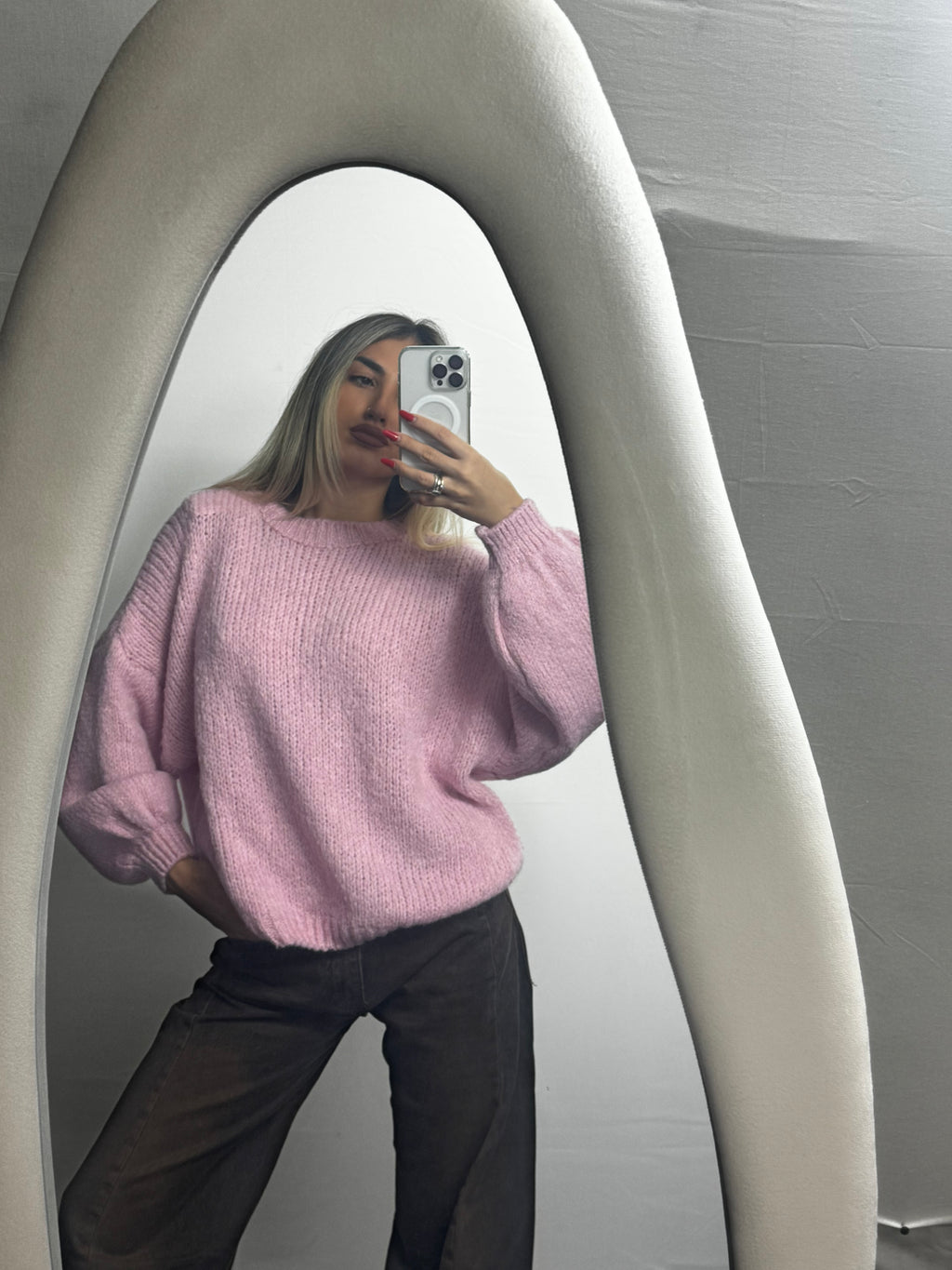 MAGLIONE WOOL PINK