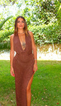 DRESS LUREX BROWN
