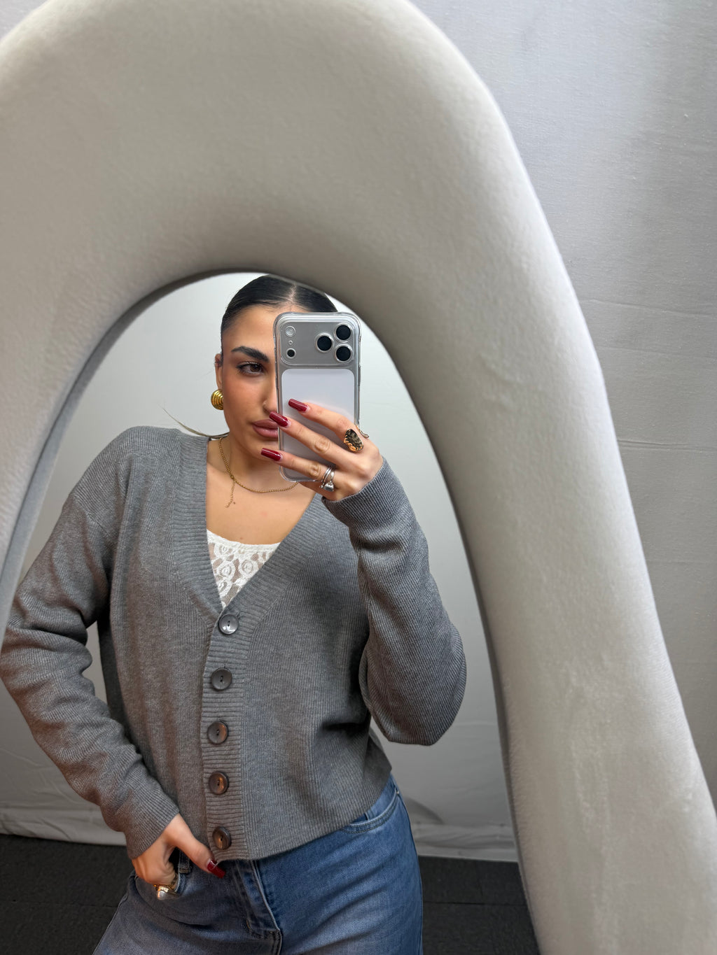 CARDIGAN GREY
