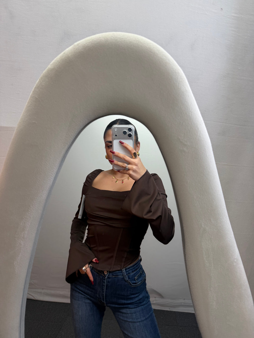 MAGLIA DAMI BROWN
