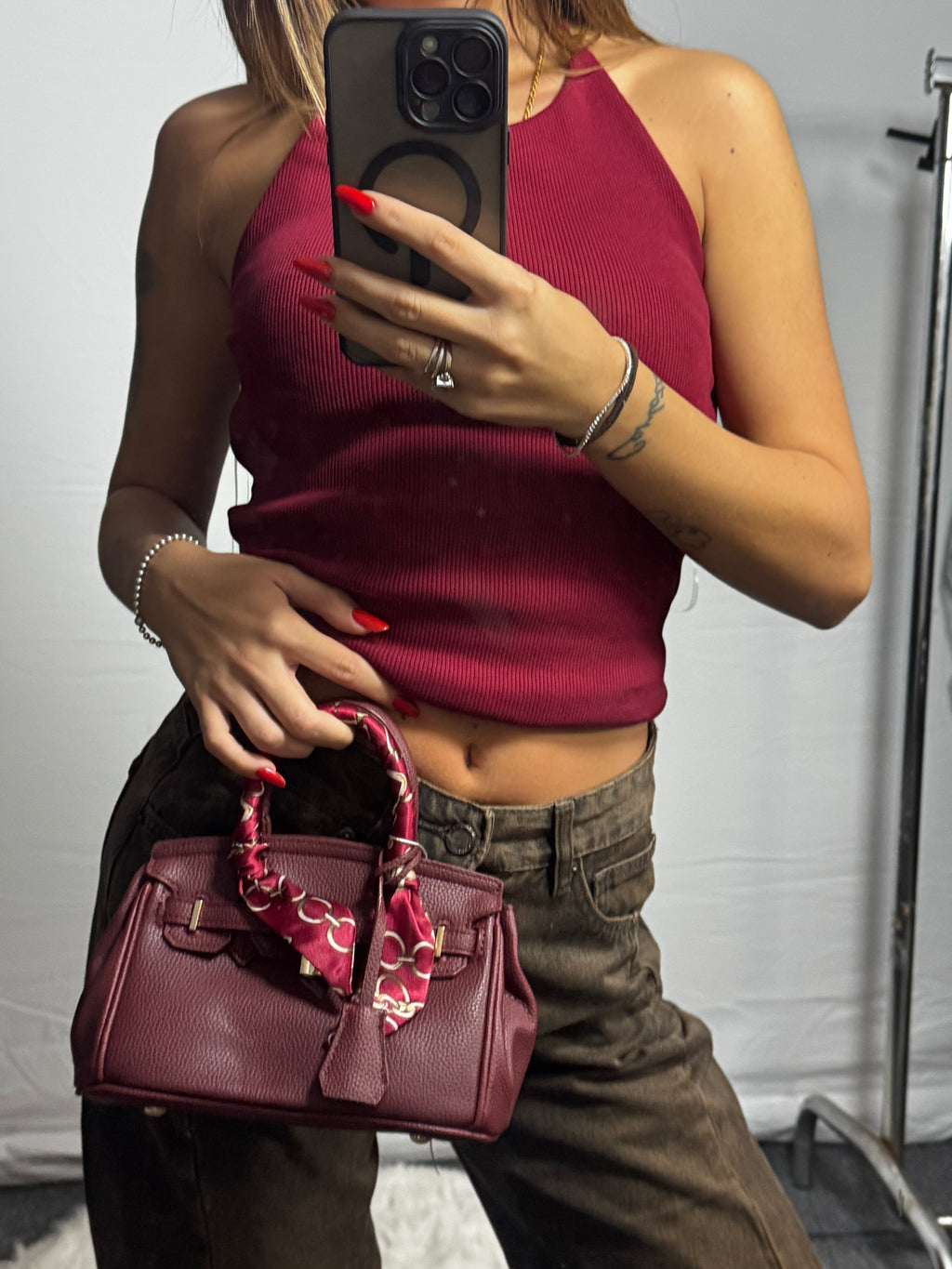 BAG LARA BURGUNDI