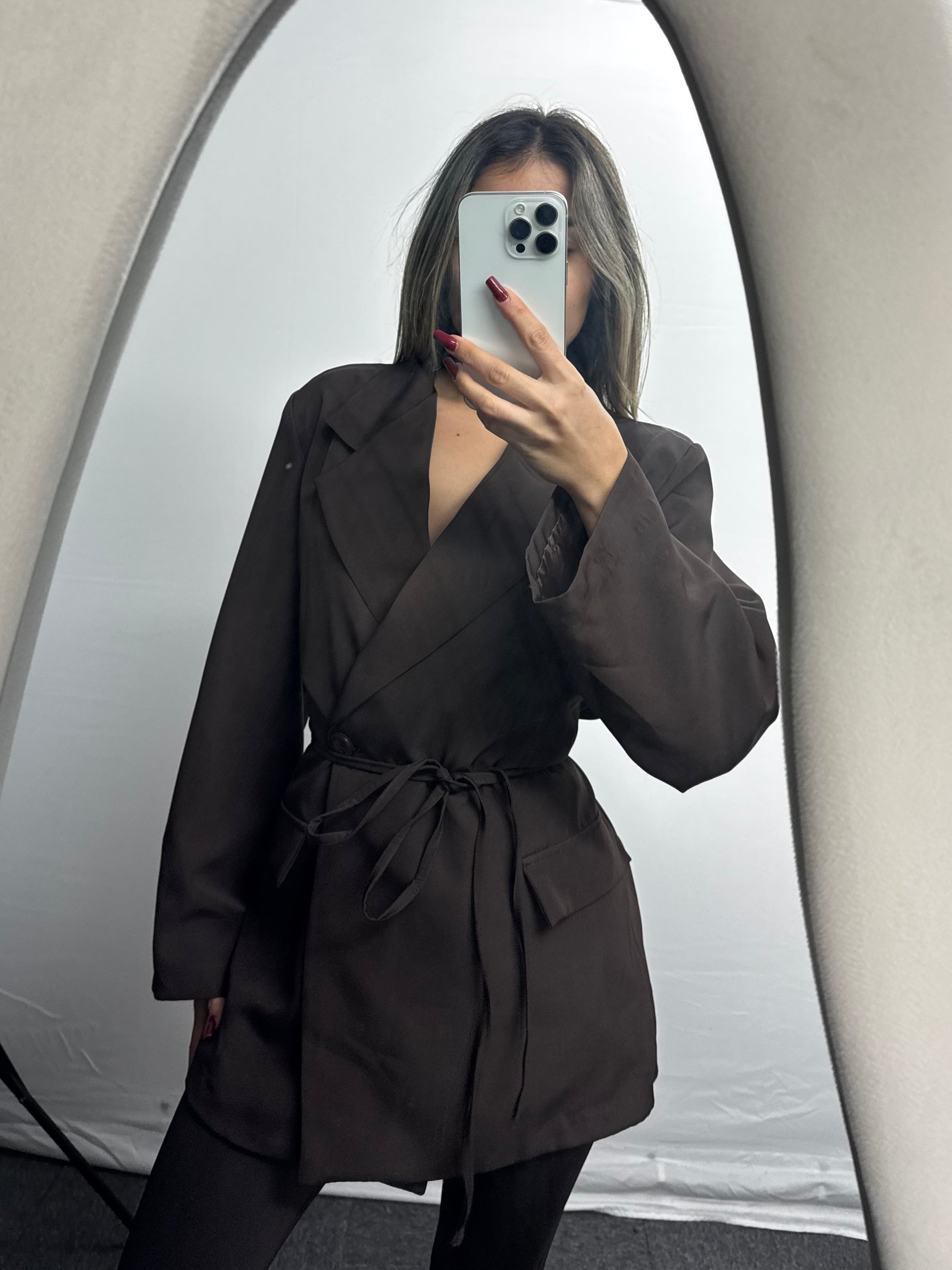 GIACCA DRESS BROWN