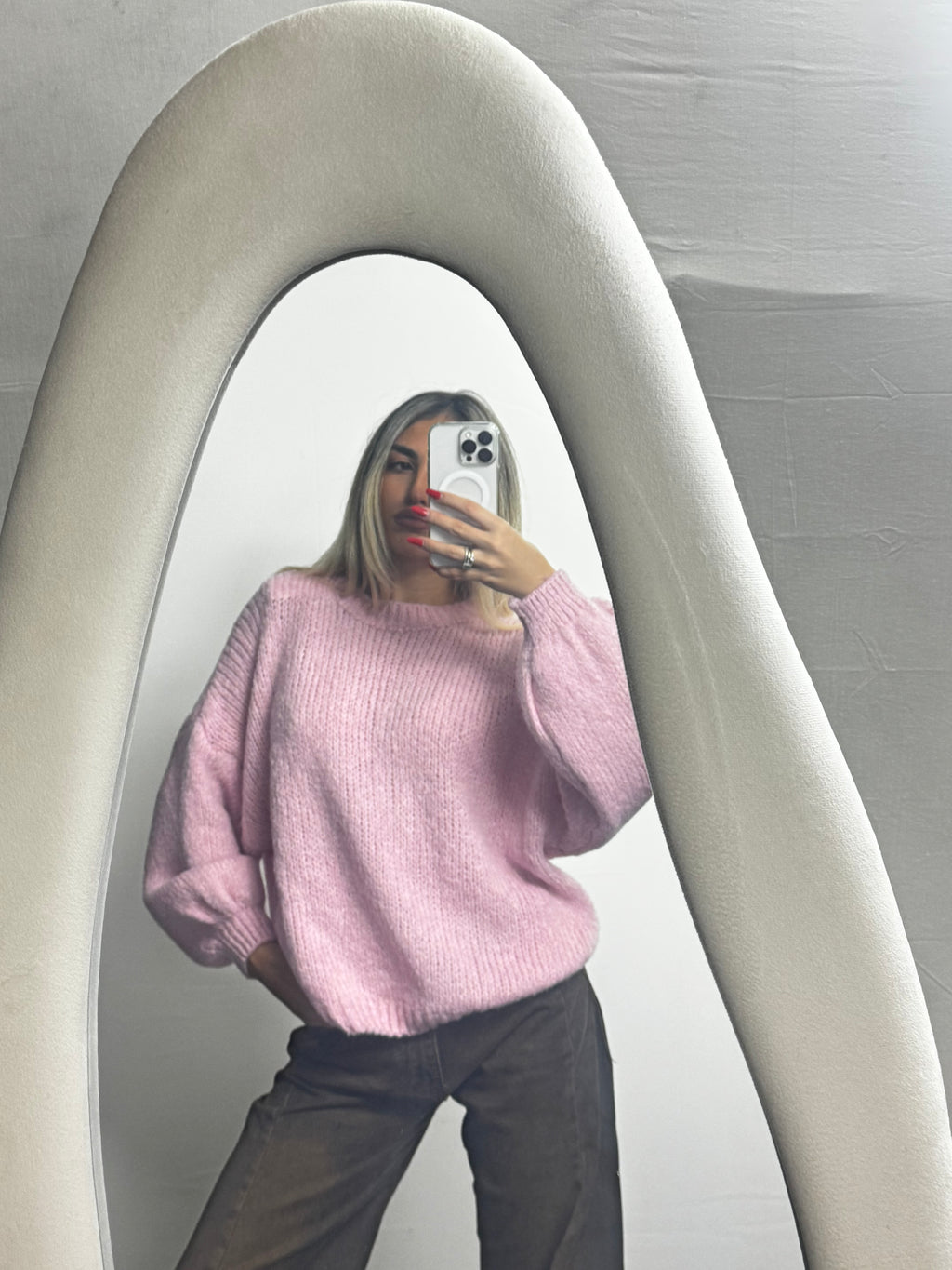 MAGLIONE WOOL PINK