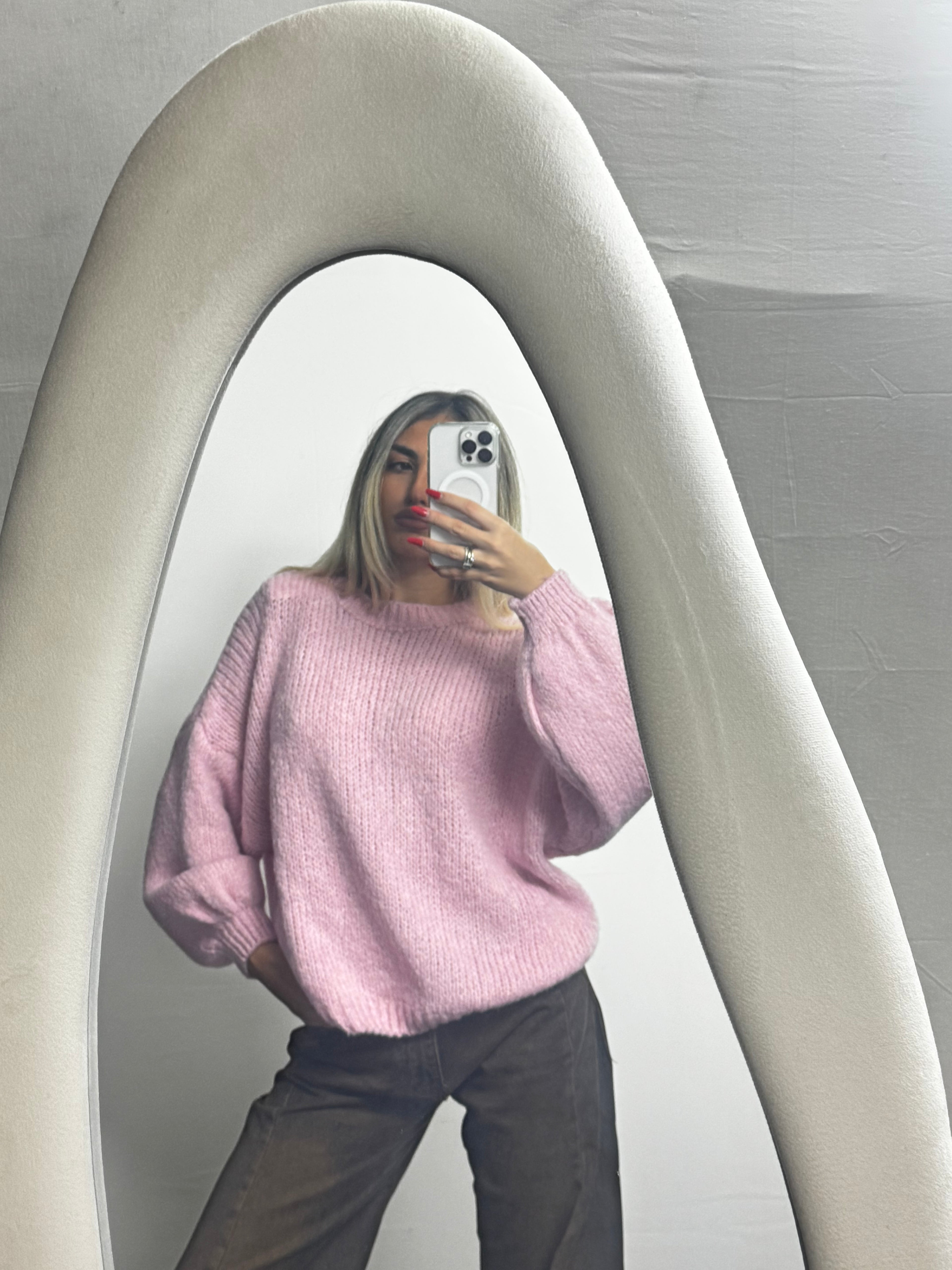 MAGLIONE WOOL PINK