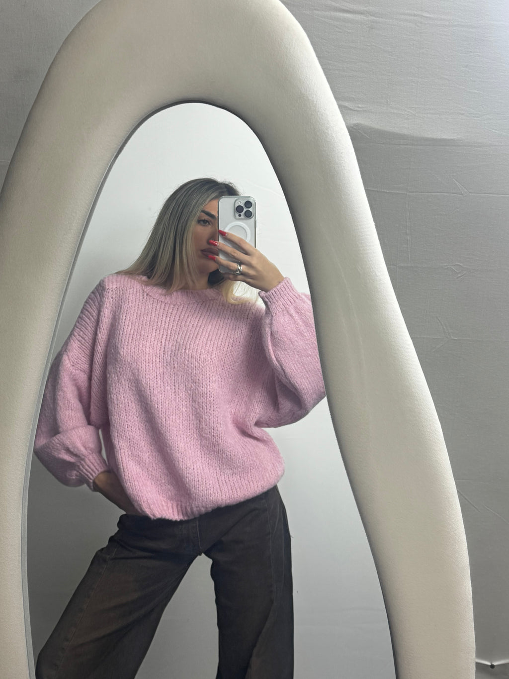 MAGLIONE WOOL PINK
