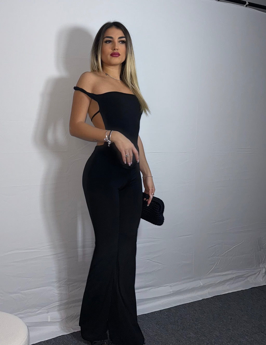 JUMPSUIT WEAVE BACK