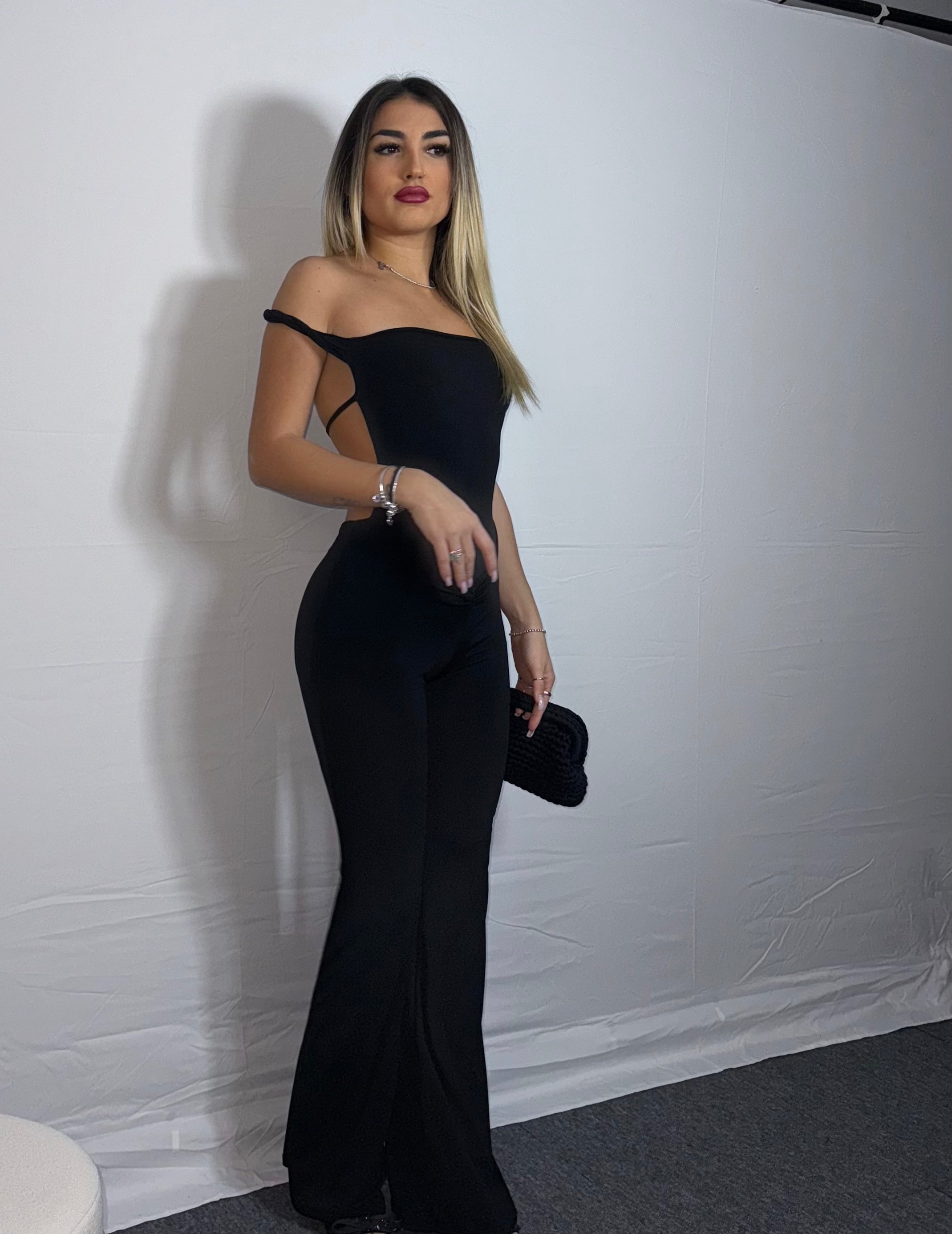 JUMPSUIT WEAVE BACK