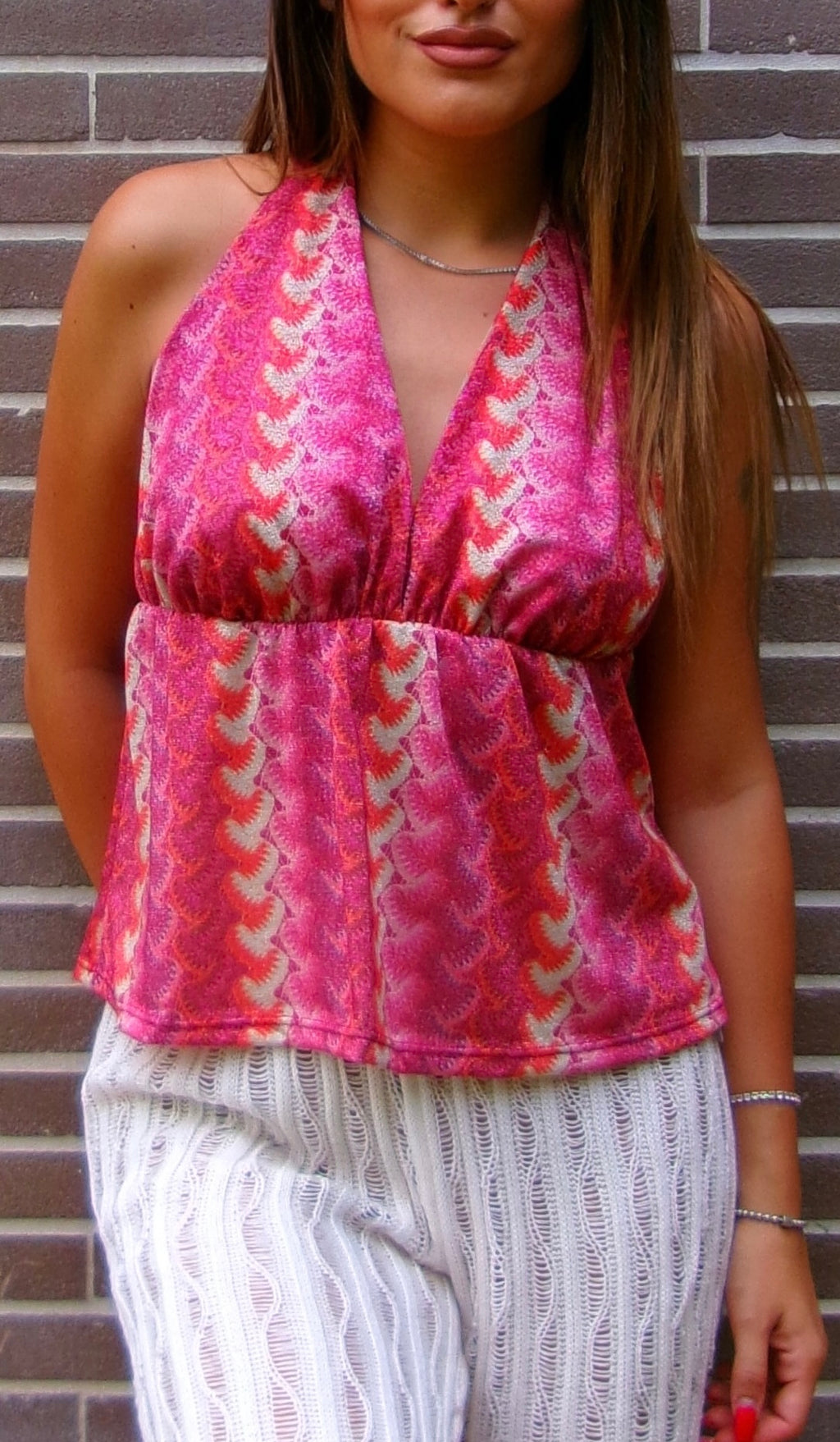 TOP GRACE ORANGE PINK