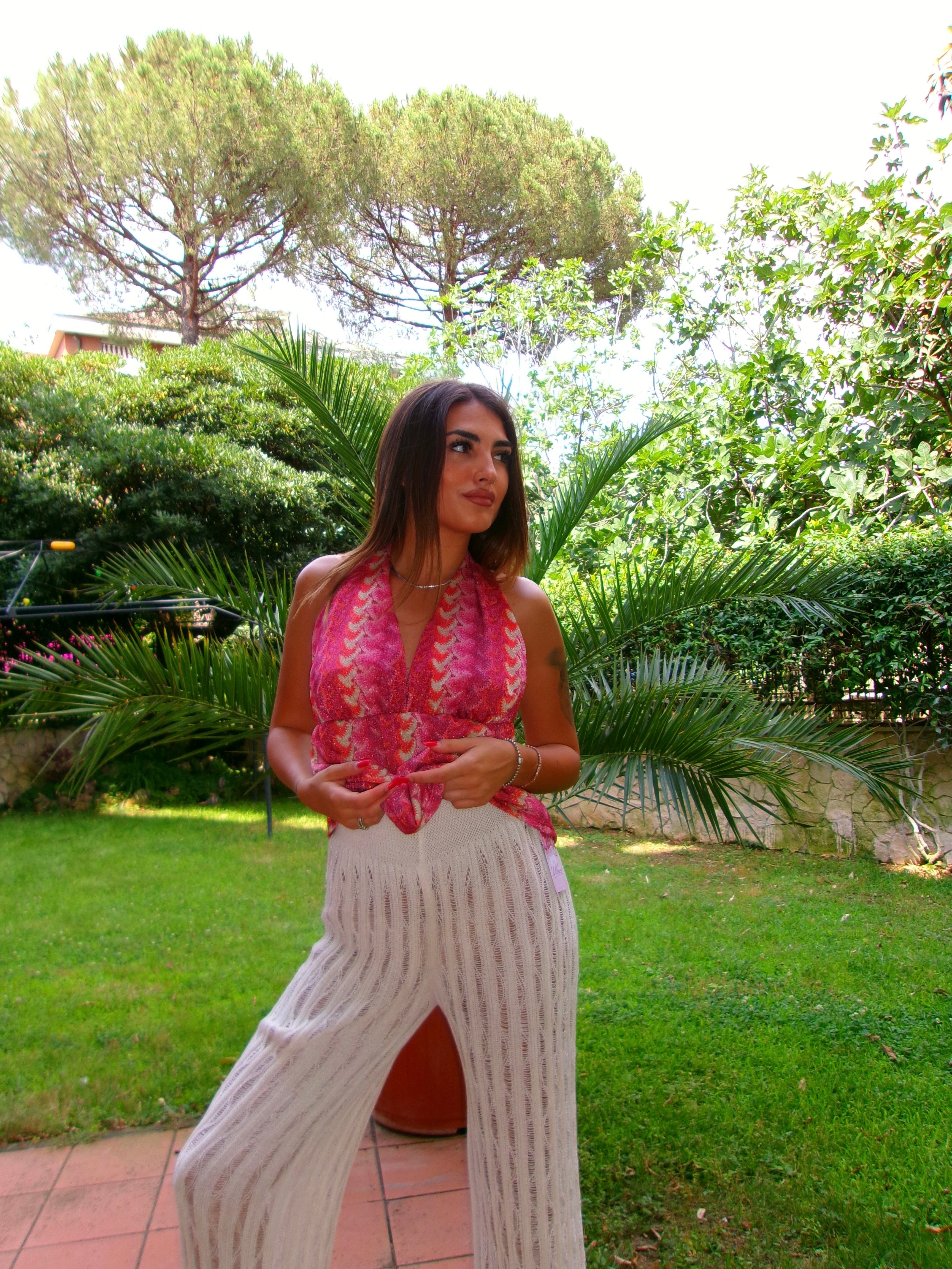 TOP GRACE ORANGE PINK