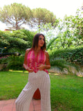 PANTALONI MAGLIA WHITE