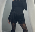 SHORTS SATIN BLACK