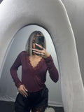 MAGLIA PIZZO CASHEMERE BORDEAUX
